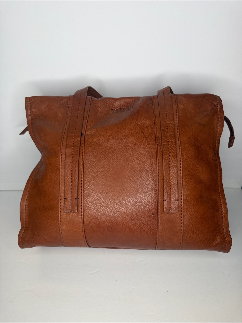 American Leather Co. Leather Tote Bag in Brown - Picture 2 of 15